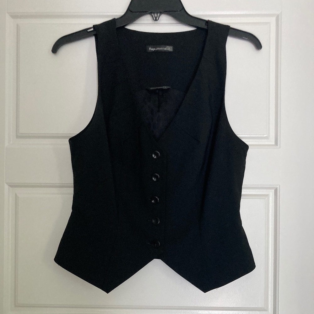 Black Silk Vest